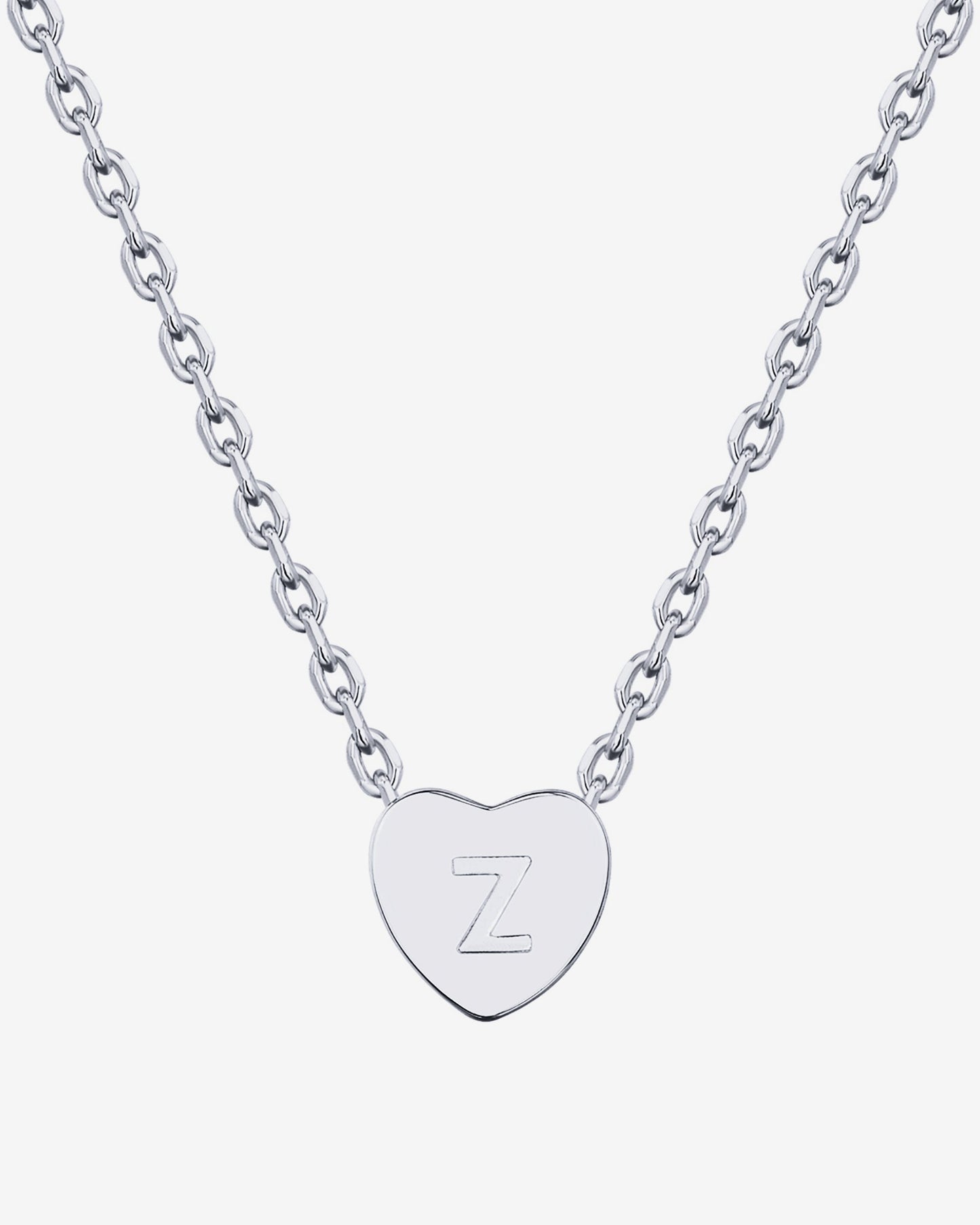 Dainty Heart Initial Necklace