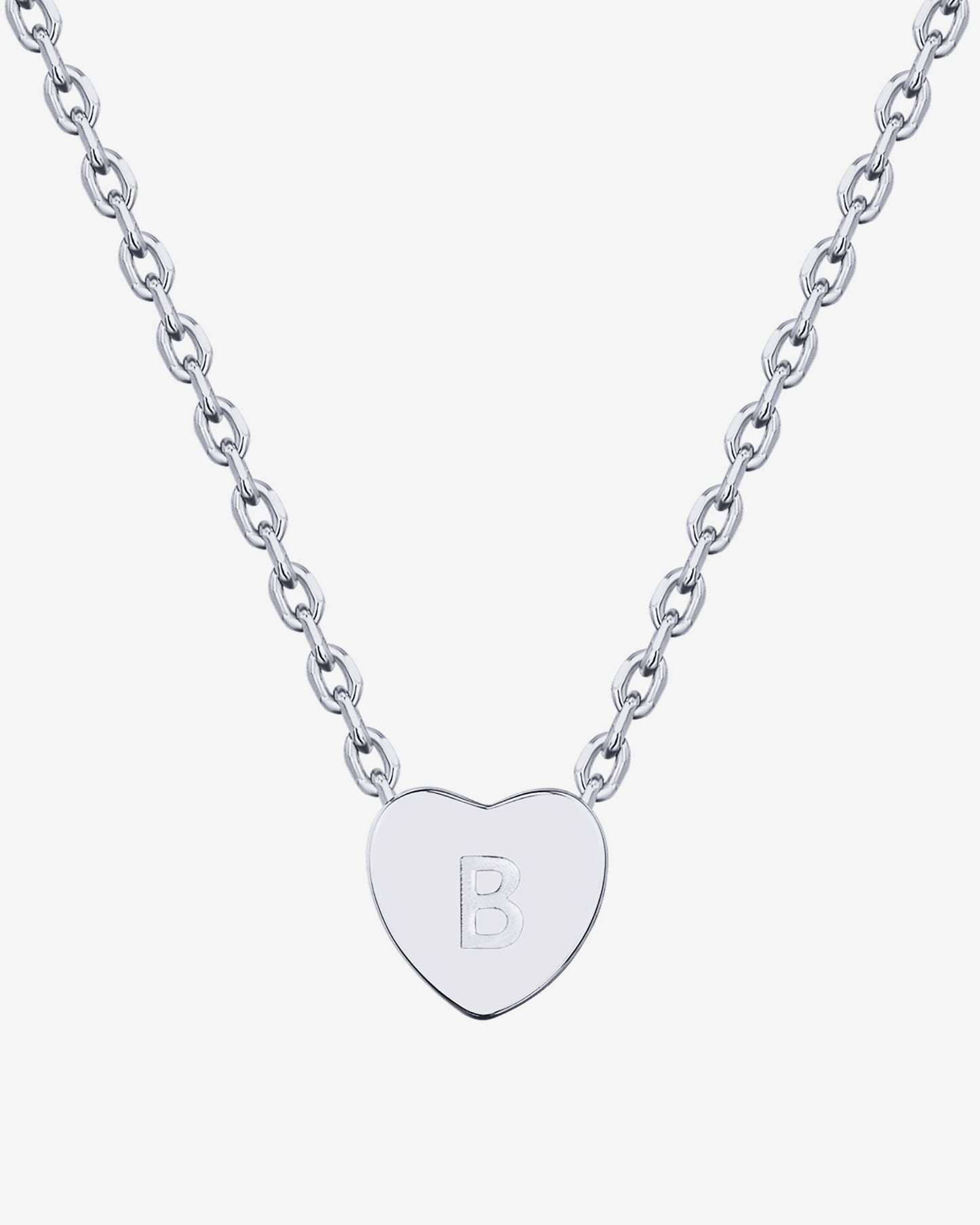Dainty Heart Initial Necklace