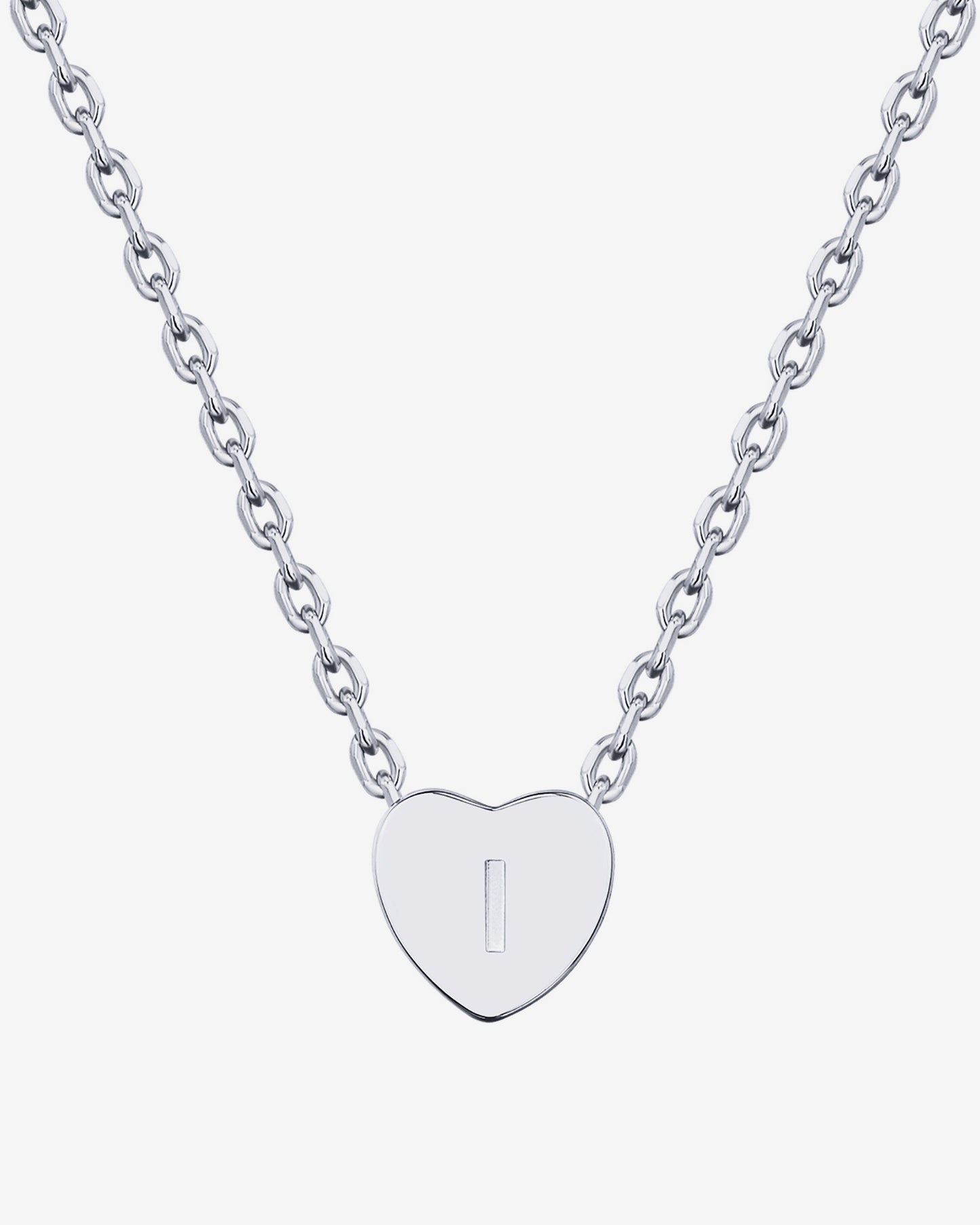 Dainty Heart Initial Necklace