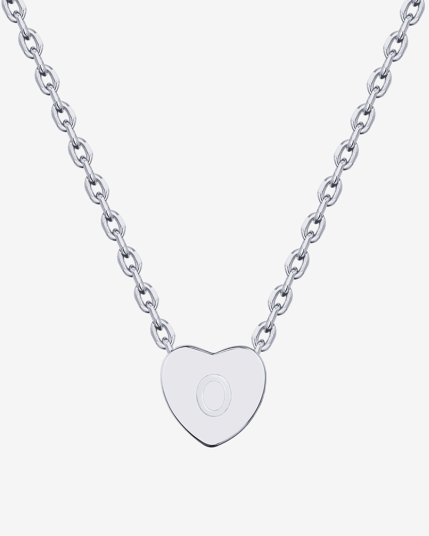 Dainty Heart Initial Necklace