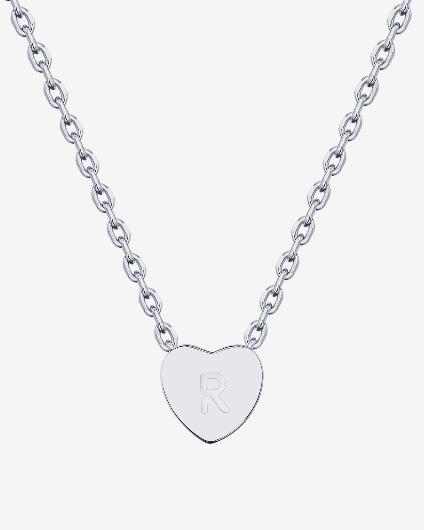 Dainty Heart Initial Necklace
