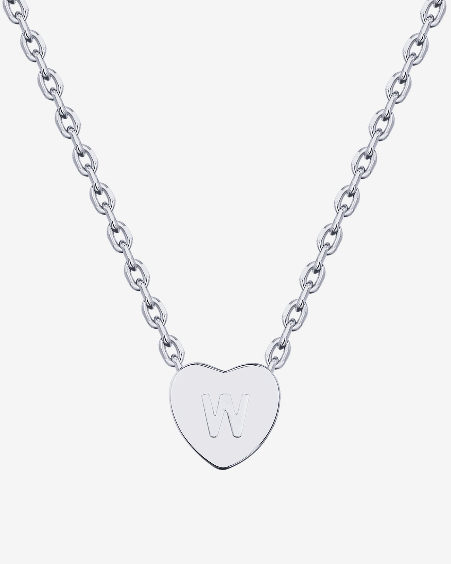 Dainty Heart Initial Necklace